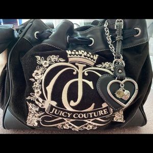 Juicy Couture - Black Velour Handbag